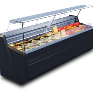 Kühltheke PICO statische Kühlung schwarz 1500x860x1220mm Kühltheke PICO statische Kühlung schwarz 1500x860x1220mm