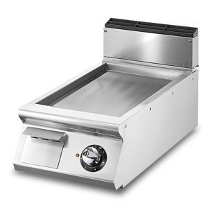 VIRTUS Elektro-Grillplatte, glatte verchromte Platte, Breite 400mm, 5,4 kW, 400V VIRTUS Elektro-Grillplatte, glatte verchromte Platte, Breite 400mm, 5,4 kW, 400V