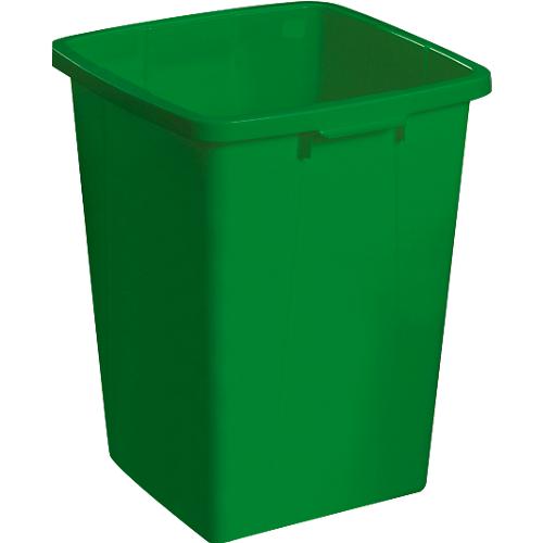 Abfallbehälter ohne Deckel, 90 Liter, grün