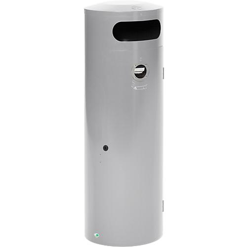 Abfallsammler KS 90, mit innenliegendem Ascher, silber