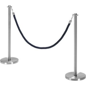 Absperrpfosten, Einzelexemplar ohne Robe, Ø 38 x H 850 mm, Edelstahl satiniert Absperrpfosten, Einzelexemplar ohne Robe, Ø 38 x H 850 mm, Edelstahl satiniert