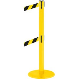 Absperrpfosten RS-Guidesystems GLA 95, gelb/schwarz/gelb Absperrpfosten RS-Guidesystems GLA 95, gelb/schwarz/gelb