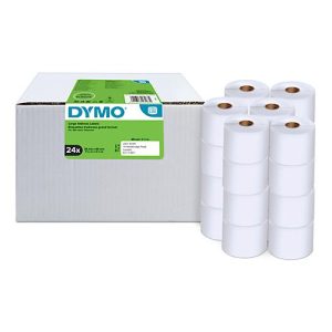 Adressetiketten Dymo® S0722390, 36 x 89 mm, für Internetmarken, permanenthaftend, Papier, weiß, 24 Rollen mit jeweils 260 Stück