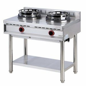 Gas-Wokkochfeld, 2 Brenner, Breite 90cm, 2x 13kW Gas-Wokkochfeld, 2 Brenner, Breite 90cm, 2x 13kW