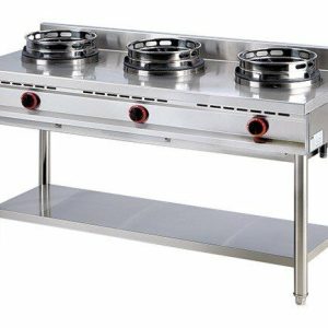 Gas-Wokkochfeld, 3 Brenner, Breite 150cm, 3x 13kW Gas-Wokkochfeld, 3 Brenner, Breite 150cm, 3x 13kW