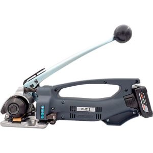 Akku Umreifungsgerät BHC-3, für PE-& PET-Bänder mit B 9-19 mm & Stärke 0,5-1,0 mm, Zugkraft 2300 N, integrierte Schneideeinheit, LED-Anzeige, schwarz Akku Umreifungsgerät BHC-3, für PE-& PET-Bänder mit B 9-19 mm & Stärke 0,5-1,0 mm, Zugkraft 2300 N, integrierte Schneideeinheit, LED-Anzeige, schwarz