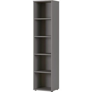 Aktenregal, 5 OH, B 450 x T 400 x H 1970 mm, graphit Aktenregal, 5 OH, B 450 x T 400 x H 1970 mm, graphit
