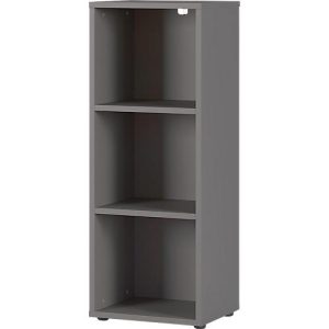 Aktenregal Porto, 2 Einlegeböden, 3 OH, B 450 x T 400 x H 1200 mm, graphit Aktenregal Porto, 2 Einlegeböden, 3 OH, B 450 x T 400 x H 1200 mm, graphit