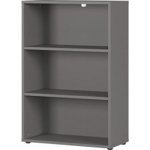 Aktenregal Porto, 2 Einlegeböden, 3 OH, B 800 x T 400 x H 1200 mm, graphit Aktenregal Porto, 2 Einlegeböden, 3 OH, B 800 x T 400 x H 1200 mm, graphit