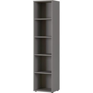 Aktenregal Porto, 4 Einlegeböden, 5 OH, B 450 x T 400 x H 1970 mm, graphit Aktenregal Porto, 4 Einlegeböden, 5 OH, B 450 x T 400 x H 1970 mm, graphit