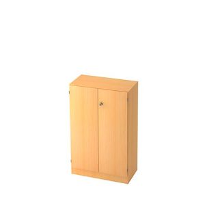 Aktenschrank, 3 OH, B 800 x T 420 x H 1270 mm, abschließbar, Buche-Dekor Aktenschrank, 3 OH, B 800 x T 420 x H 1270 mm, abschließbar, Buche-Dekor