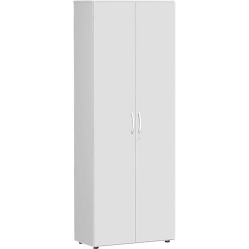 Aktenschrank PALENQUE, 6 OH, abschließbar, B 800 x T 420 x H 2160 mm, lichtgrau