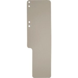 Aktenschwänze Exacompta, blanko, B 100 x H 320 mm, mit Seitenfalz, genutet & gelocht, Blauer Engel, Recycling-Karton, grau, 100 Stück