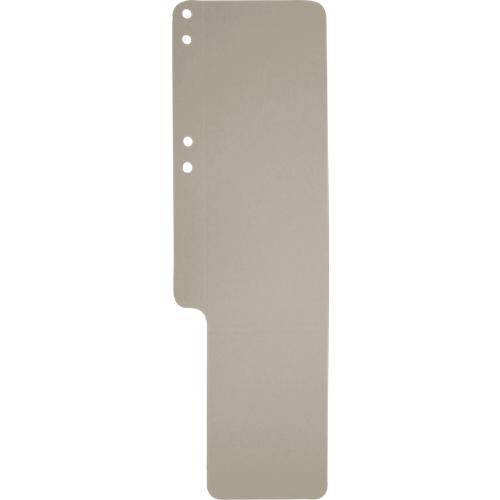 Aktenschwänze Exacompta, blanko, B 100 x H 320 mm, mit Seitenfalz, genutet & gelocht, Blauer Engel, Recycling-Karton, grau, 100 Stück