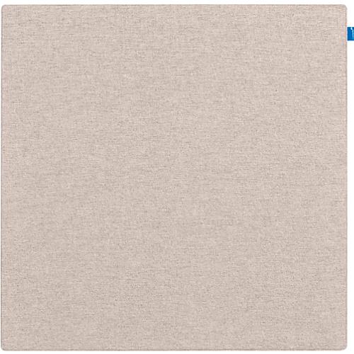 Akustik-Pinboard Board Up, Absorptionsklasse C, Stärke 24 mm, Textil & Recycling-PET, beige, B 750 x H 750 mm