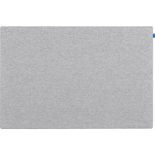 Akustik-Pinboard Board Up, Absorptionsklasse C, Stärke 24 mm, Textil & Recycling-PET, grau, B 1000 x H 750 mm