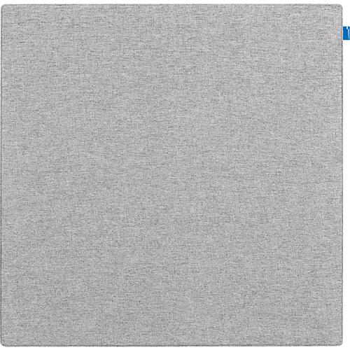 Akustik-Pinboard Board Up, Absorptionsklasse C, Stärke 24 mm, Textil & Recycling-PET, grau, B 750 x H 750 mm