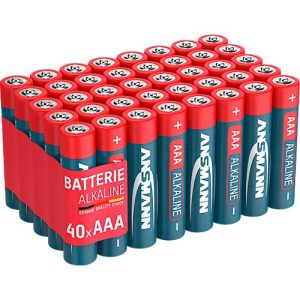 Alkaline Batterien Ansmann, Micro AAA, 7 Jahre Lebensdauer, 40 Stück Alkaline Batterien Ansmann, Micro AAA, 7 Jahre Lebensdauer, 40 Stück