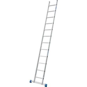 Alu-Anlegeleiter Stabilo, 12 Sprossen, mit Traverse Alu-Anlegeleiter Stabilo, 12 Sprossen, mit Traverse