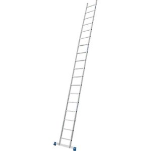 Alu-Anlegeleiter Stabilo, 18 Sprossen, mit Traverse Alu-Anlegeleiter Stabilo, 18 Sprossen, mit Traverse