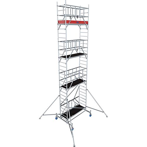 Alu-Faltgerüst Krause ProTec XS, 200 kg/m², gebremste Rollen, L 2000 x B 700 x H 8800 mm
