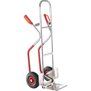 Alu-Stapelkarre mit Gleitschutz, klappbare Schaufel Alu-Stapelkarre mit Gleitschutz, klappbare Schaufel