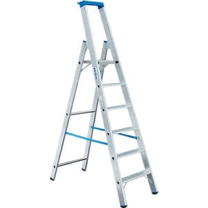 Alu-Stufenstehleiter, ohne Rollen, 5 Stufen Alu-Stufenstehleiter, ohne Rollen, 5 Stufen