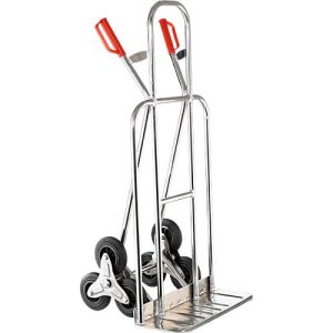 Alu-Treppenkarre mit Dreisternrädern, breite Schaufel Alu-Treppenkarre mit Dreisternrädern, breite Schaufel