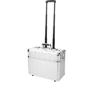 ALUMAXX Pilotenkoffer, mit Tragegriff und Rollen, mit Laptopfach, Aluminium, silber ALUMAXX Pilotenkoffer, mit Tragegriff und Rollen, mit Laptopfach, Aluminium, silber