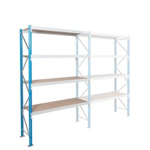 Anbaufeld, Weitspannregal Epsivol, 4 Ebenen, B 2250 x T 1000 x H 2500 mm Anbaufeld, Weitspannregal Epsivol, 4 Ebenen, B 2250 x T 1000 x H 2500 mm
