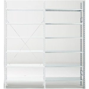 Anbauregal R 3000, 6 Böden, B 1025 mm x T 300 mm, Böden verzinkt Anbauregal R 3000, 6 Böden, B 1025 mm x T 300 mm, Böden verzinkt
