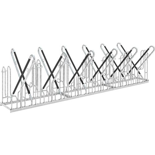 Anlehnparker WSM 4722 XBF, 2-seitig, für Reifen bis 64mm, 12 Stellplätze, B 3240 x T 1270 x H 845 mm
