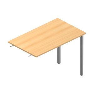 Ansatztisch ARLON-OFFICE, B 1000 x T 600 x H 730 mm, Buche-Dekor Ansatztisch ARLON-OFFICE, B 1000 x T 600 x H 730 mm, Buche-Dekor