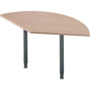 Ansatztisch Ergo-T 2.0, 135° Winkel, Quadratrohrfuß, B 800 x T 800 x H 718-898 mm, Eiche-Dekor/anthrazit Ansatztisch Ergo-T 2.0, 135° Winkel, Quadratrohrfuß, B 800 x T 800 x H 718-898 mm, Eiche-Dekor/anthrazit