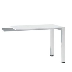 Ansatztisch SOLUS PLAY, Rechteck, B 1000 x T 600 x H 720 – 820 mm, weiß Ansatztisch SOLUS PLAY, Rechteck, B 1000 x T 600 x H 720 – 820 mm, weiß