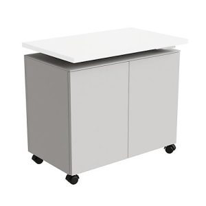 Anstellcontainer SOLUS PLAY, fahrbar, 2 Flügeltüren, B 800 x T 500 x H 720 – 1080 mm, weiß Anstellcontainer SOLUS PLAY, fahrbar, 2 Flügeltüren, B 800 x T 500 x H 720 – 1080 mm, weiß