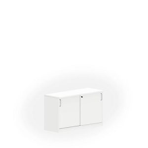 Anstellschiebetürenschrank NEVADA, B 1200 x H 740 mm, weiß Anstellschiebetürenschrank NEVADA, B 1200 x H 740 mm, weiß