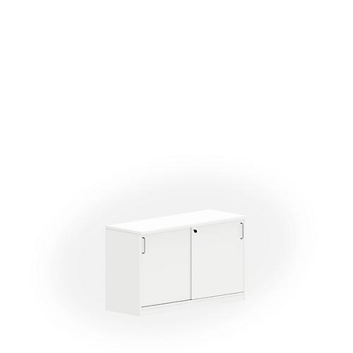 Anstellschiebetürenschrank NEVADA, B 1200 x H 740 mm, weiß
