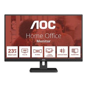 AOC Essential-line 24E3UM/BK – LED-Monitor – 60.5 cm (24′) – 1920 x 1080 Full HD (1080p) @ 75 Hz – VA – 300 cd/m²