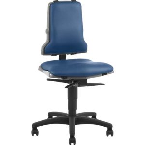 Arbeitsstuhl bimos SINTEC 2, Permanentkontakt mit Sitzneigungs/tiefenverstellung, Orthositz, ohne Armlehnen, mit Rollen Arbeitsstuhl bimos SINTEC 2, Permanentkontakt mit Sitzneigungs/tiefenverstellung, Orthositz, ohne Armlehnen, mit Rollen