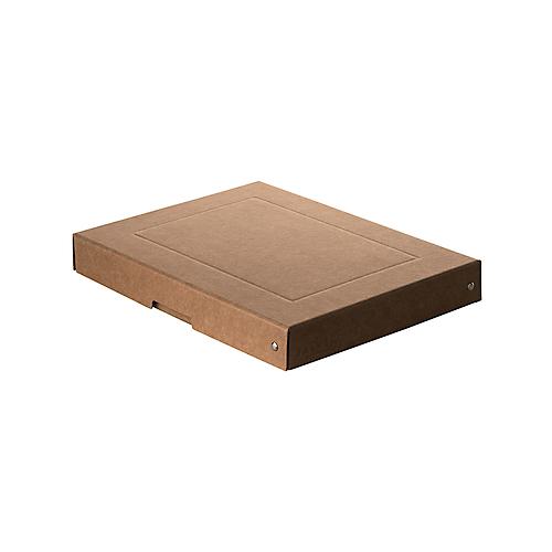 Archivbox Falken PureBox Nature A4, für bis zu 500 Blatt, mit Beschriftungsfeld, L 320 x B 240 x Füllhöhe 40 mm, FSC®-Pappe, braun