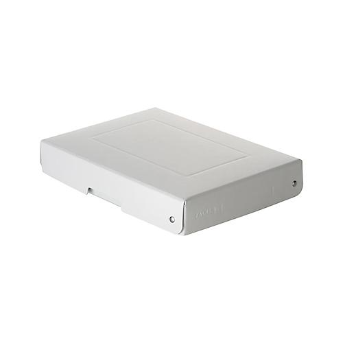 Archivbox Falken PureBox PRO A5, für bis zu 500 Blatt, DIN ISO 16245-A, mit Beschriftungsfeld, L 250 x B 180 x Füllhöhe 40 mm, FSC®-Pappe, weiß