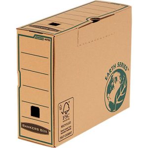 Archivschachtel BANKERS BOX® Serie Earth, FSC®-zertifizierter Karton, B 100 x T 350 x H 260 mm, für Formate A4+, braun, 20 Stück Archivschachtel BANKERS BOX® Serie Earth, FSC®-zertifizierter Karton, B 100 x T 350 x H 260 mm, für Formate A4+, braun, 20 Stück