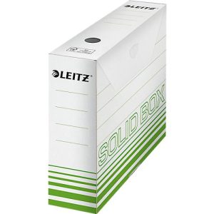 Archivschachtel Leitz Solid Box 6127 80 mm, DIN A4, für 700 Blatt, 10 Stück, grün Archivschachtel Leitz Solid Box 6127 80 mm, DIN A4, für 700 Blatt, 10 Stück, grün