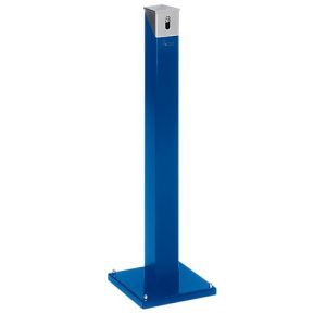Ascher-Standsäule SG 105E, eckig, enzianblau Ascher-Standsäule SG 105E, eckig, enzianblau
