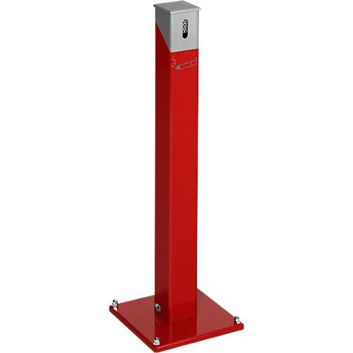 Ascher-Standsäule SG 105E, eckig, rot