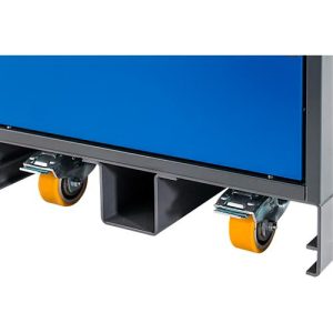 Asecos Rollensatz für Sockel, für Schränke ION-CORE-90 und ION-CHARGE-90, für 590 mm Breite, 2 Lenk- und 2 Bockrollen, Polyurethan Asecos Rollensatz für Sockel, für Schränke ION-CORE-90 und ION-CHARGE-90, für 590 mm Breite, 2 Lenk- und 2 Bockrollen, Polyurethan