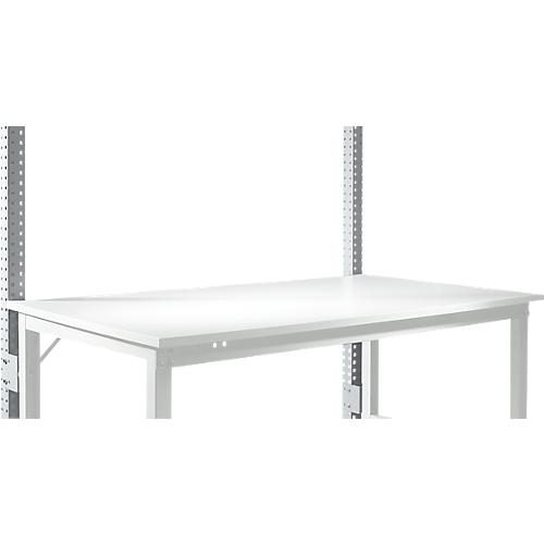 Aufbauportal, niedrig, Grundtisch STANDARD Arbeitstisch/Werkbank UNIVERSAL/PROFI, alusilber