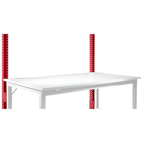 Aufbauportal, niedrig, Grundtisch STANDARD Arbeitstisch/Werkbank UNIVERSAL/PROFI, rubinrot
