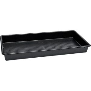 Auffangwanne für Kleingebinde, ohne Gitterrost, Kapazität 64,5 l, Polyethylen, schwarz Auffangwanne für Kleingebinde, ohne Gitterrost, Kapazität 64,5 l, Polyethylen, schwarz